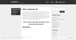 Desktop Screenshot of joeygrover.com